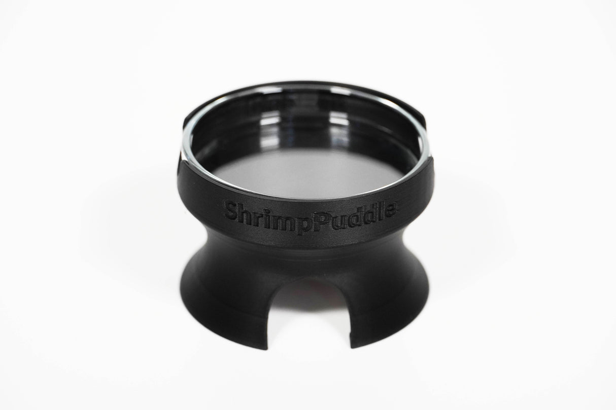 ShrimpPuddle Futternapfhalter mit Höhle & Glasschale