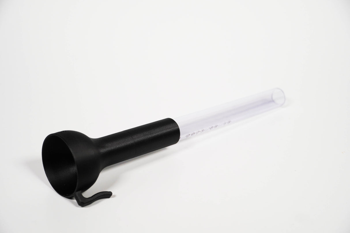ShrimpPuddle Futterrohr mit Trichter – Glas-Futterstelle (Bild 2)