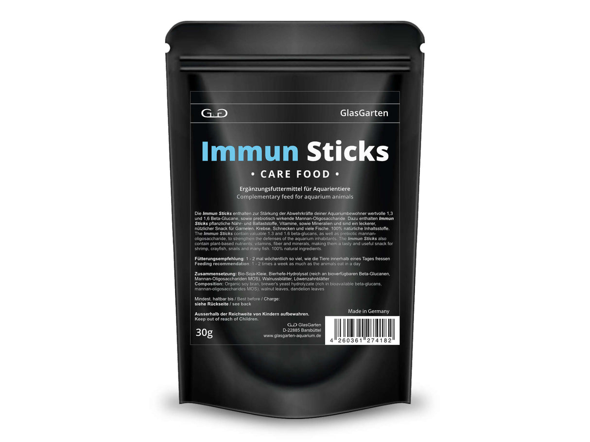 GlasGarten Immun Sticks – Immunfutter für Garnelen