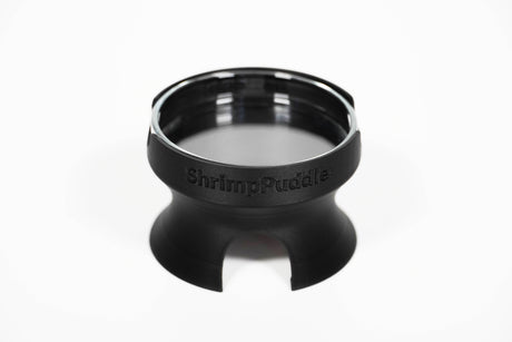ShrimpPuddle Futternapfhalter mit Höhle & Glasschale