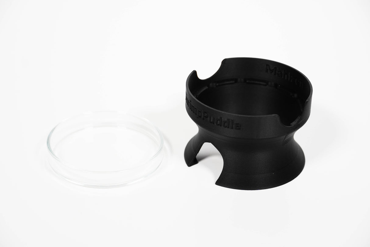 ShrimpPuddle Futternapfhalter mit Höhle & Glasschale (Bild 3)