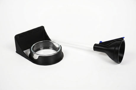 ShrimpPuddle Futter-Station Pro Bundle – Scheibenhalter mit Futterrohr 2.0
